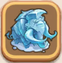 マンモスの氷像画像