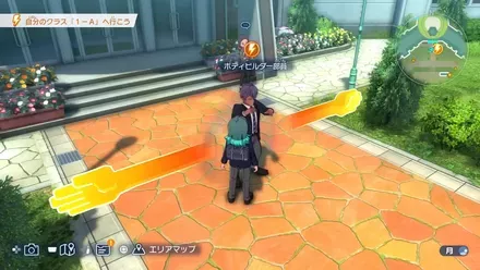 生徒に話しかける