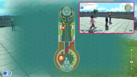 校舎の屋上にいる部員