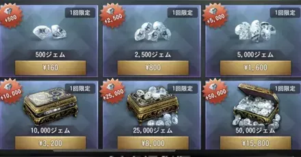 ジェムの集め方