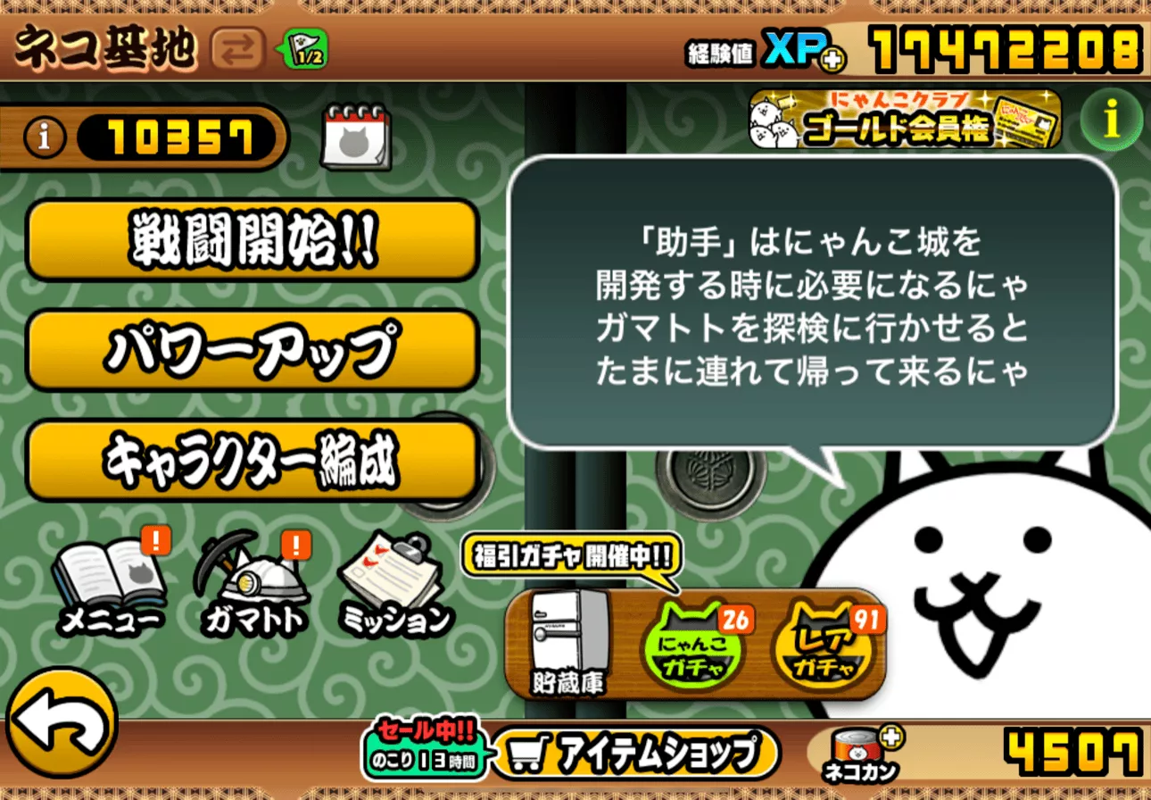 ネコ基地そのまま