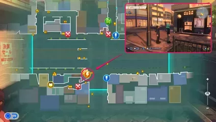 繁華街のうどん屋