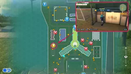 サッカー部の部室へ移動