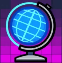 ホログラフィック地球儀画像