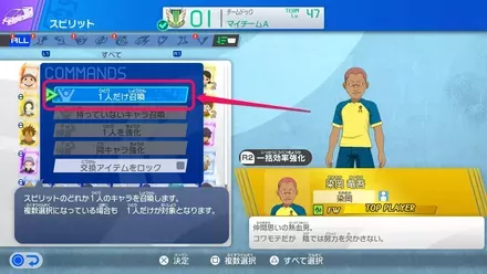 スピリットから召喚する