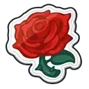 バラのシール画像