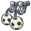 サッカーイヤリング画像