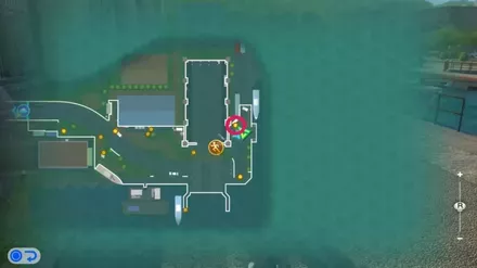 造船所東側の黒猫にアジゴを渡す