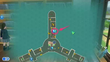 図書室の禁断の書のマップ