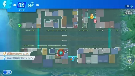 繁華街の隠れたチェストのマップ