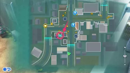 南雲通りの隠れたチェストのマップ