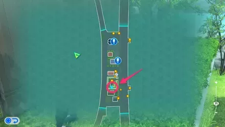 海岸沿いの道の隠れたチェストのマップ