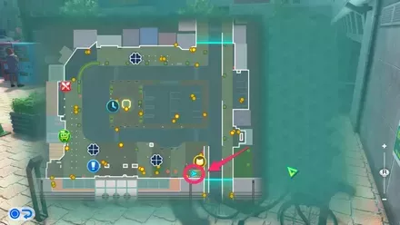 南雲原駅の隠れたチェストのマップ