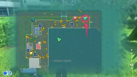 南雲原港の隠れたチェストのマップ