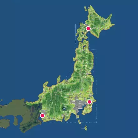 東日本空港駅マップ