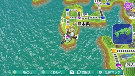 牛深のマップ画像