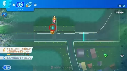 海坊主巡り・学校通り編のマップ