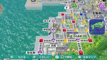 岸和田のマップ画像