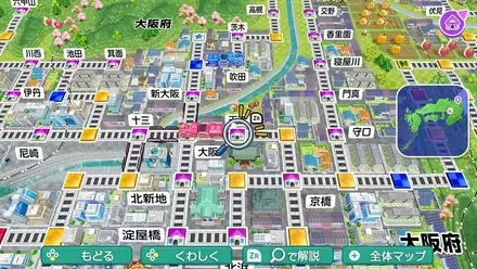 天満のマップ画像