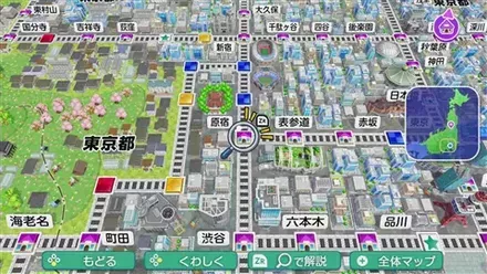 原宿のマップ画像