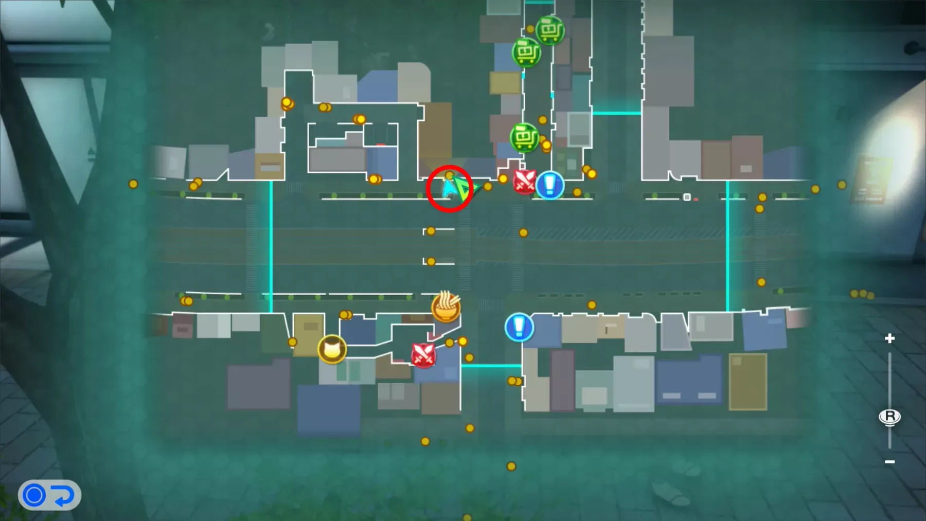 夜の繁華街に向かう