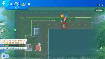 南雲原のモニュメントのマップ