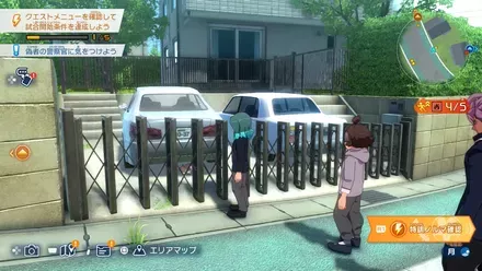 学校通りに潜む猫の場所画像