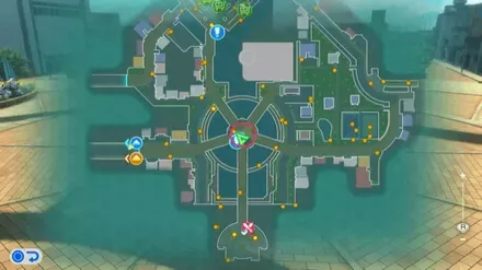 サッカーの聖地のマップ