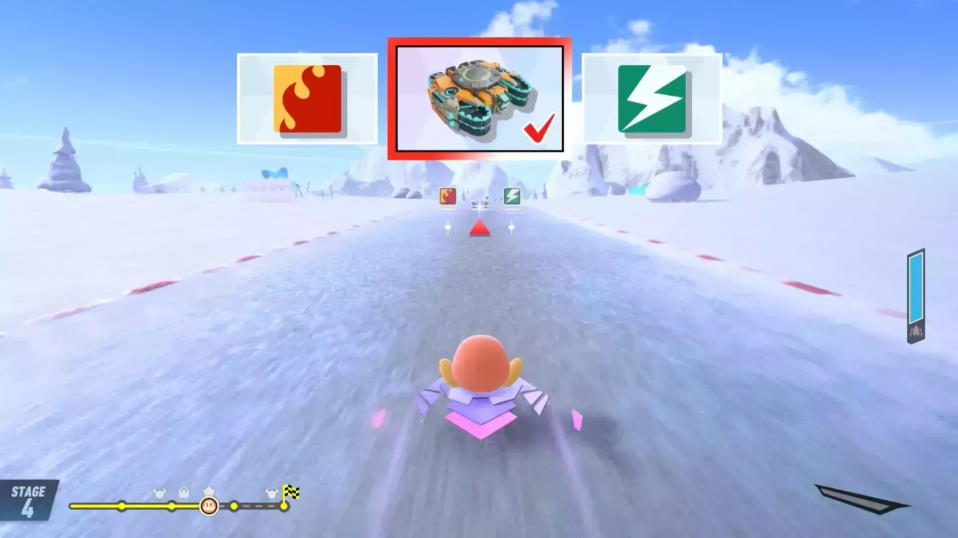 道中でタンクスターを入手