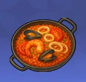 トマトシーフードパエリア画像