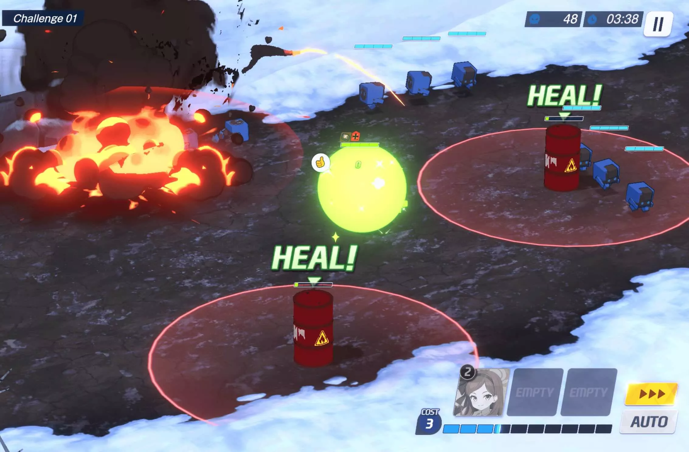 間違えると体力が減少する