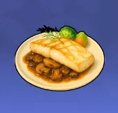 魚肉キノコステーキ画像