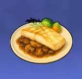 魚肉キノコステーキ画像