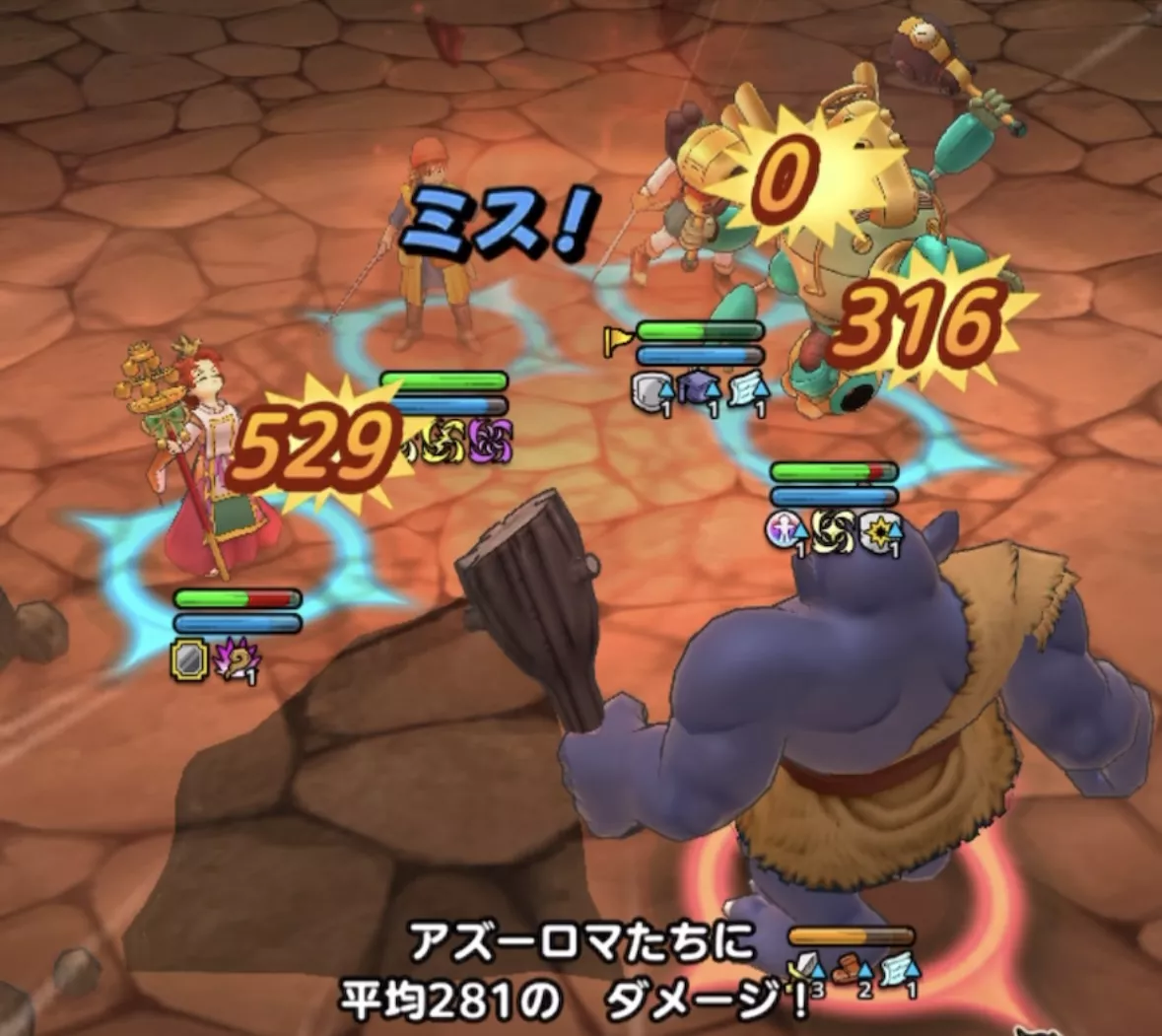 残った敵を反撃で倒す