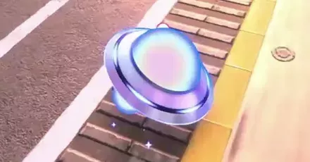 UFOに乗り込んだ画像