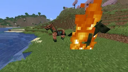 ゾンビホース燃える