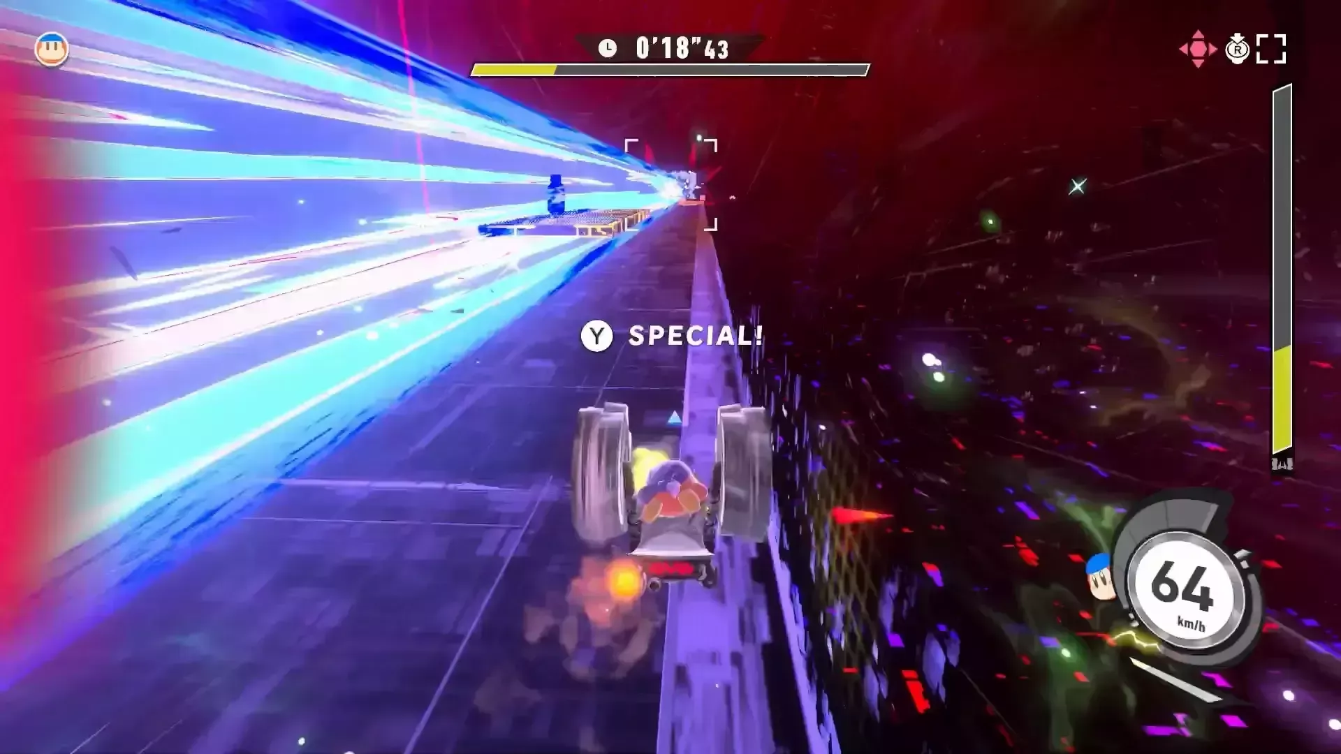 HPが残り2割になると広範囲ビーム