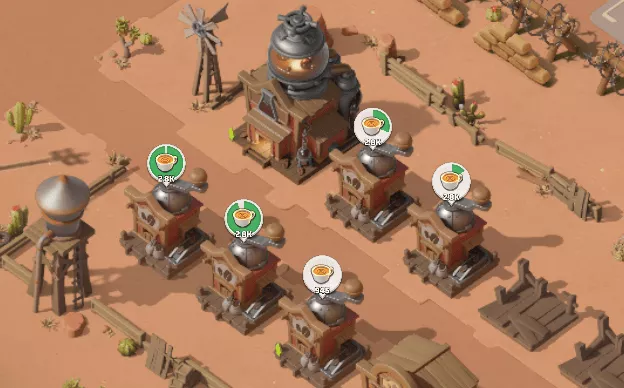 コーヒー工場での生産