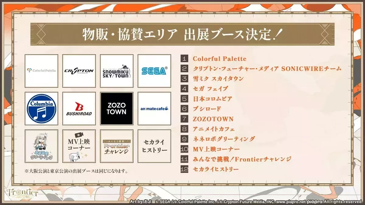 セカライ5th物販・協賛