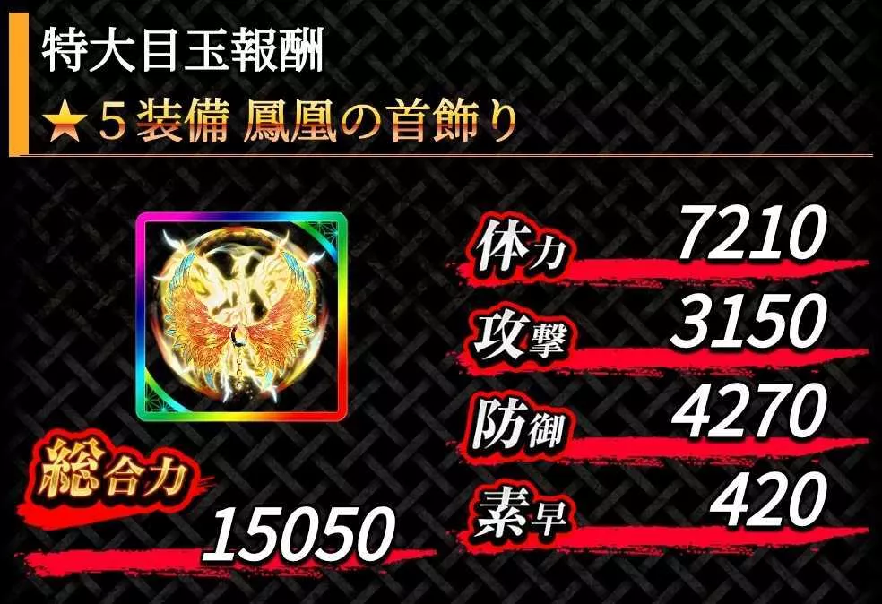 ランキング報酬で強力な星5装備を獲得可能