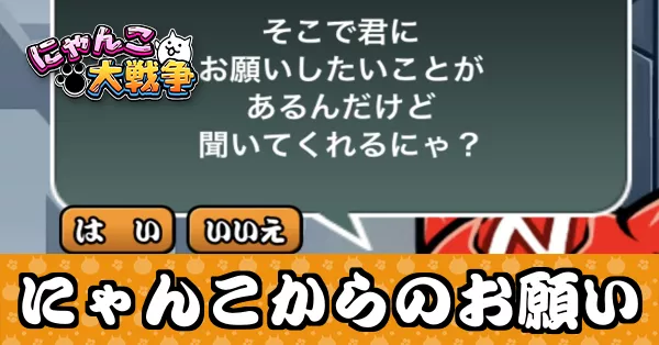 にゃんこからのお願い