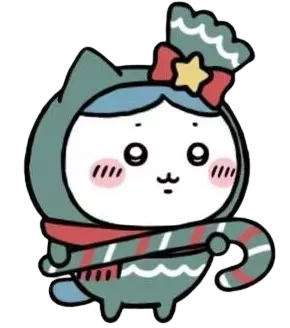 ハチワレ（クリスマス）画像