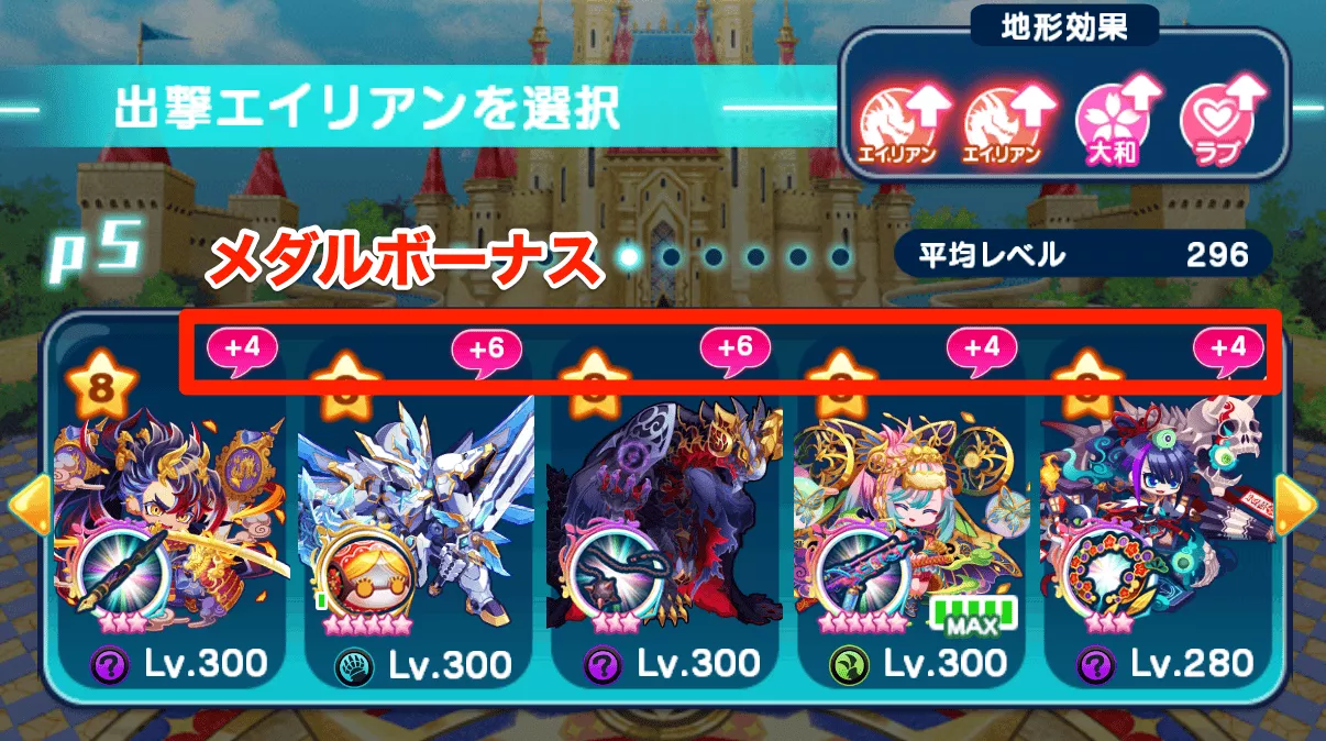 メダルボーナス