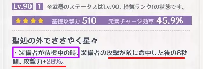 待機中のキャラの攻撃力アップ