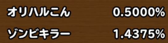 目玉装備排出確率の画像