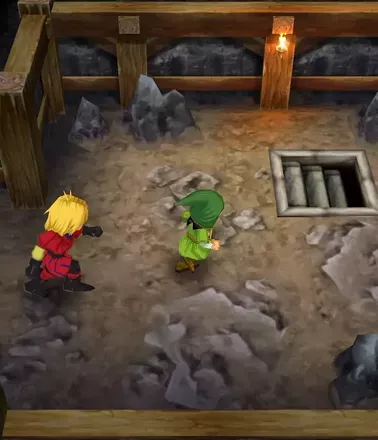 北東の階段に向かう