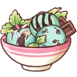 チョコミントアイス