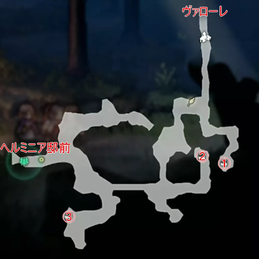 ヘルミニア邸への裏道