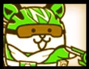 グリーンにゃんこ画像