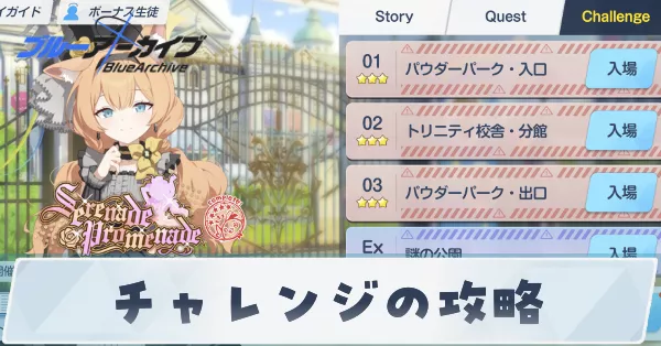 チャレンジの攻略